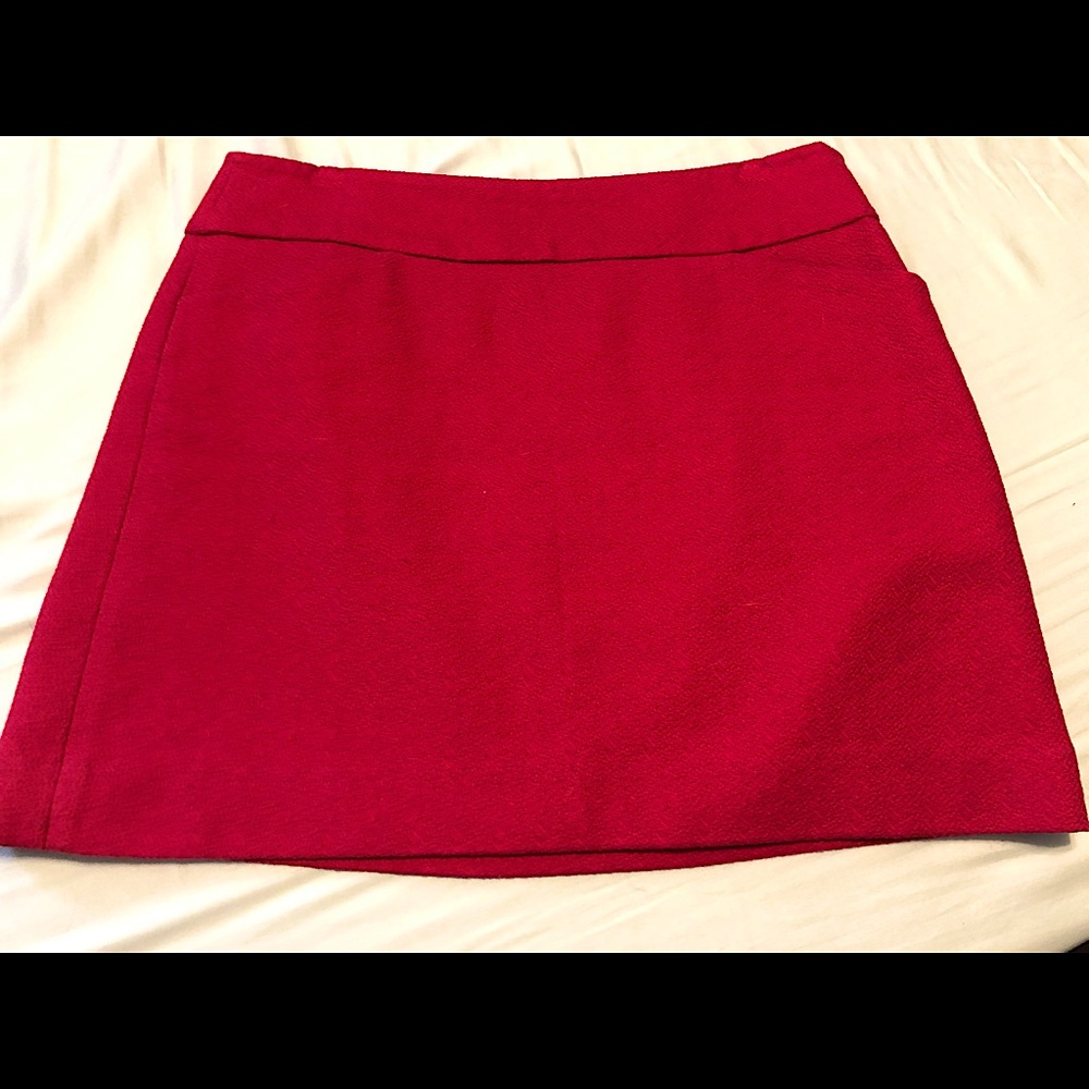 Ann Taylor LOFT Hot Pink Mini Skirt